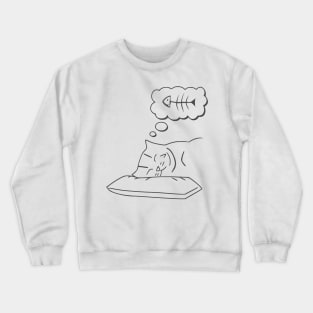 happy cat Crewneck Sweatshirt